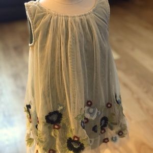 Gorgeous Tea Embroidered Tulle Dress